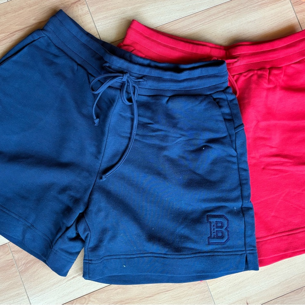 Navy and Red Athletic Shorts
